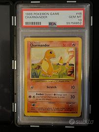 1999 Charmander 46/102 Base Set PSA 10 ENG