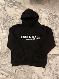 Felpa essential nera 11/12 anni
