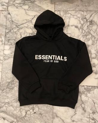 Felpa essential nera 11/12 anni