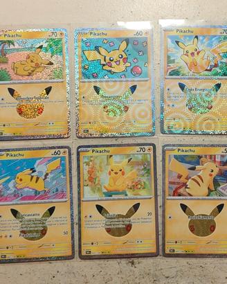 lotto Pikachu trentesimo anniversario Pokémon 