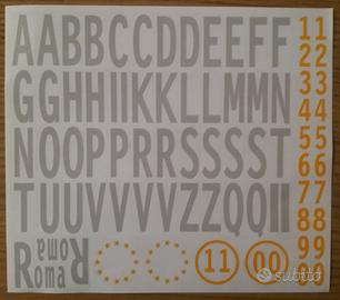 Lettere adesive targa provincia/anno