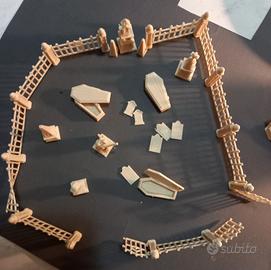 Elemento scenico Terrain wargame Graveyard 