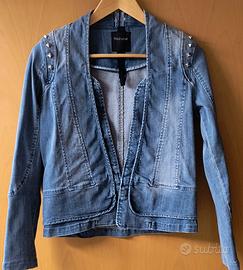 Giacca blazer giubbino jeans donna, taglia L