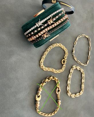Bracciali Oro 18KT - Tennis Oro 18KT Brillanti/CZ