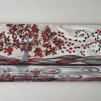 Quadro "Foglie al Vento" Cartapietra 150x70