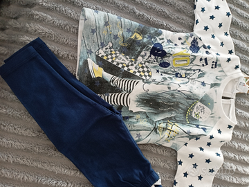 Completo neonata felpa e leggings nuovo Dodipetto
