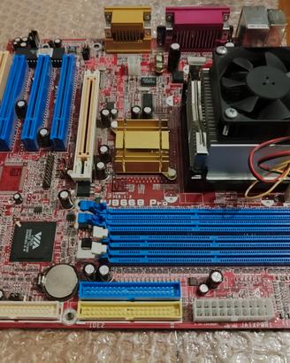 scheda madre BIOSTAR U8668Pro socket 478 + Celeron