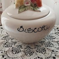 Contenitore  Porta Biscotti  grande in ceramica Vi