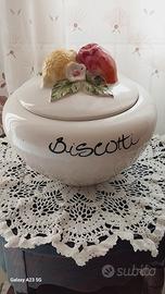 Contenitore  Porta Biscotti  grande in ceramica Vi