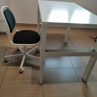 Scrivania e sedia IKEA per bambini elementari