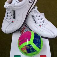 scarpe da bocce in pelle