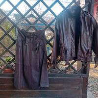 Completo in pelle vintage