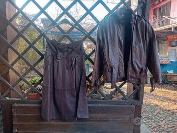 Completo in pelle vintage