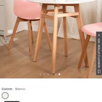 tavolo 80 cm stile scandinavo 