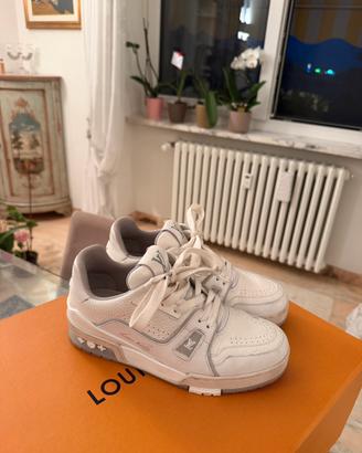 Sneakers Louis Vuitton Trainer in pelle bianche