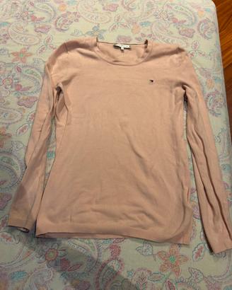 maglia Tommy Hilfiger XS rosa cipria