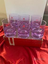 6 bicchieri in alessandrite vintage