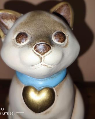 thun gatto con collarino e cuore