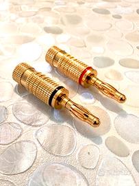 Coppia spine a banana HI-END placcate oro (TW)