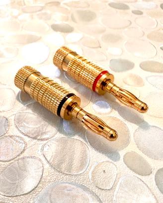 Coppia spine a banana HI-END placcate oro (TW)