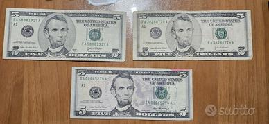 Five Dollars - 5 Dollari USA