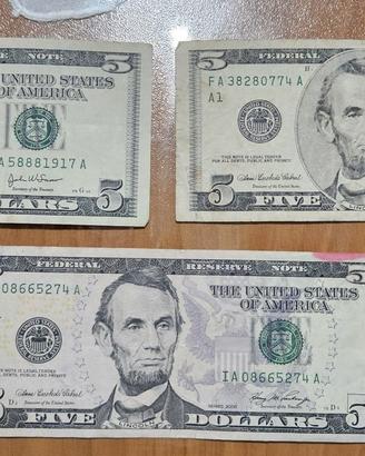 Five Dollars - 5 Dollari USA