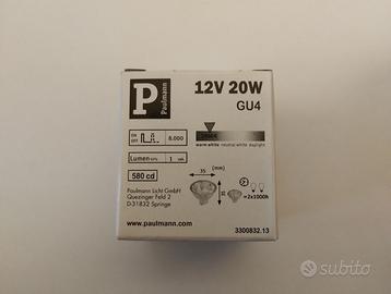 Lampadina alogena GU4 12V 20W