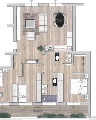 Appartamento di 110 m² con 5 locali e box auto a M
