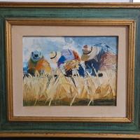 Mario Berrino, olio su tela