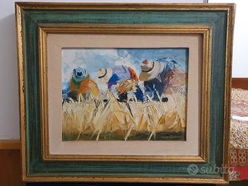 Mario Berrino, olio su tela