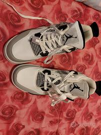 Scarpette Air Jordan 4 - tg. 43 - col. bianco-nero