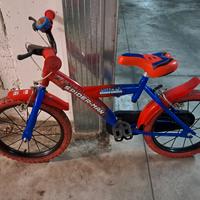 bicicletta spiderman bambino da 16