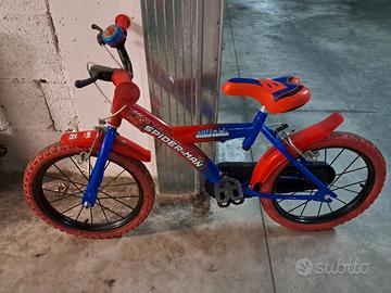 bicicletta spiderman bambino da 16