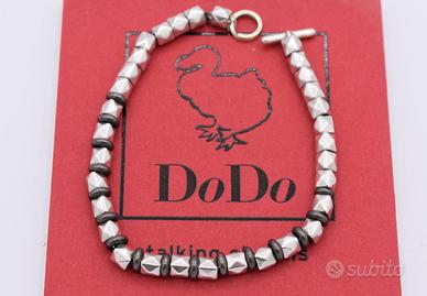 dodo bracciale rondelle argento borchie stud