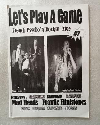 LET'S PLAY A GAME #7 2002 FANZINE PSYCHOBILLY