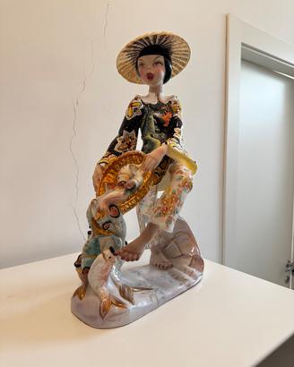 Scultura in ceramica di Tiziano Galli