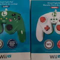 Nintendo Wii WiiU Wired Fight Pad Yoshi e Luigi