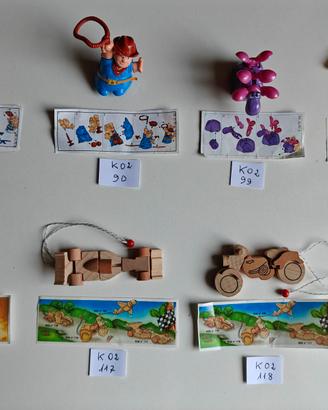 4° Lotto di 8 Sorpresine Kinder Ferrero (K02)