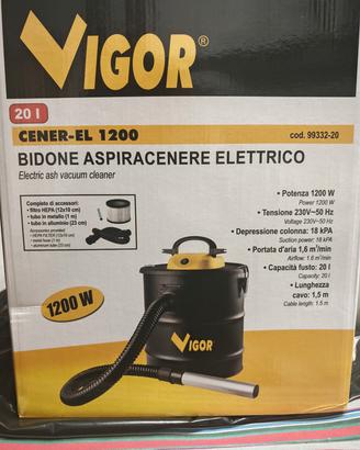 Bidone Aspira cenere elettrico 