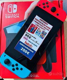 NINTENDO SWITCH OLED GARANZIA 20 MESI E 2 GIOCHI
