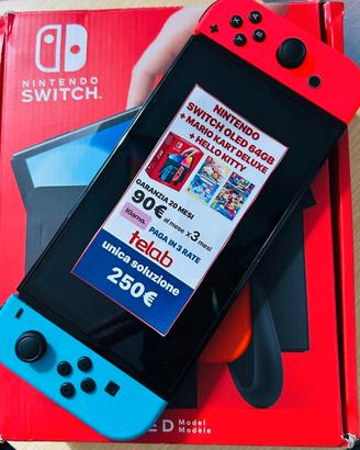 NINTENDO SWITCH OLED GARANZIA 20 MESI E 2 GIOCHI