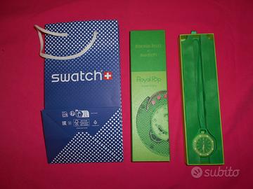 ROYAL POP AP X SWATCH GREEN 8 ORIGINALE E NUOVO