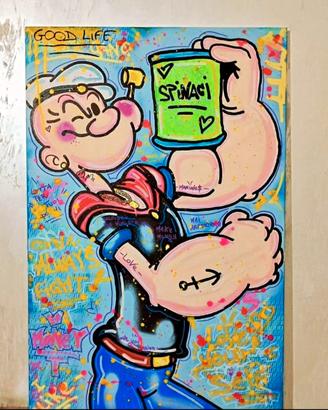 quadro pop art braccio di ferro