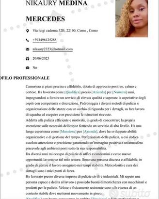 Pulizia ,cameriera ai piano,cameriera