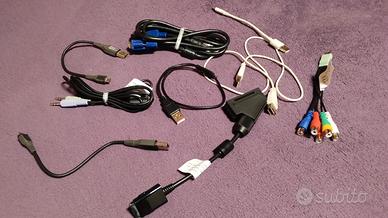 lotto vari cavi USB audio presa scart 