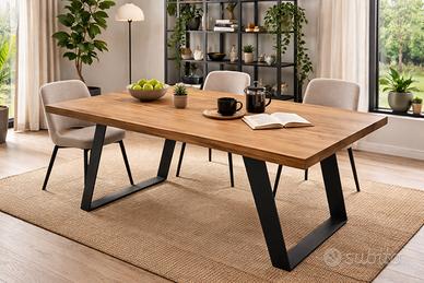 Tavoli artigianali in rovere massello