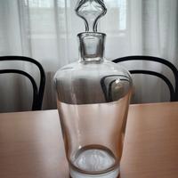  vaso in vetro con tappo lavorato