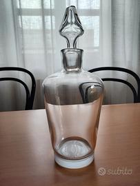  vaso in vetro con tappo lavorato