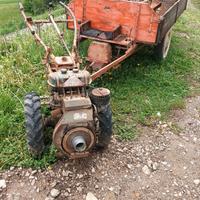 Motocoltivatore con cassone e fresa