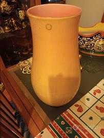 vaso in vetro di murano firmato venini x amatori 